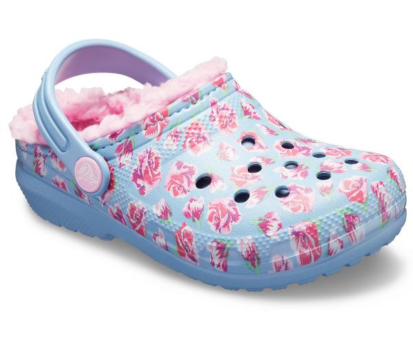 Kids Classic Fuzz-Lined Graphic Clog