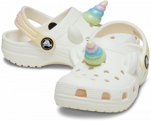 Toddler Classic I AM Rainbow Unicorn Clog