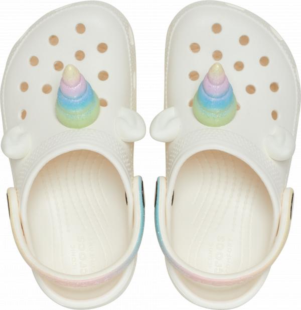 Toddler Classic I AM Rainbow Unicorn Clog