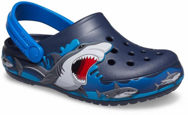 Kids Crocs Fun Lab Shark Lights Clog