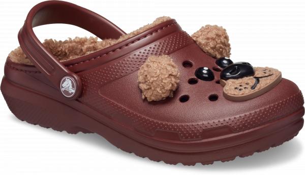 Toddler Classic Lined Brown Bear Clog