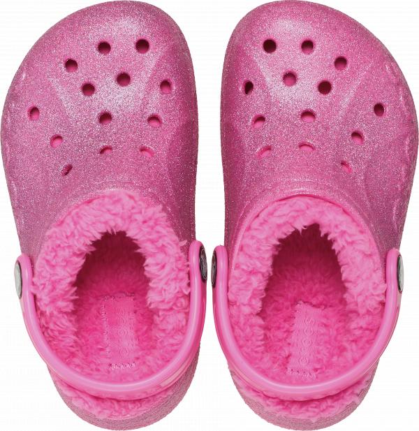 Kids Baya Lined Glitter Clog