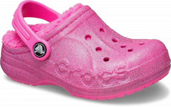 Kids Baya Lined Glitter Clog